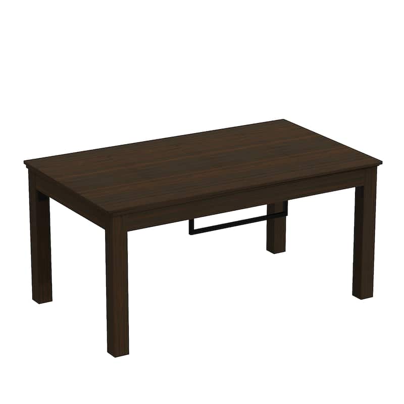 63" Convertible Board Game Table Multi-Purpose Dining & Work Table with Hidden Gaming Surface, Removable Top Panels