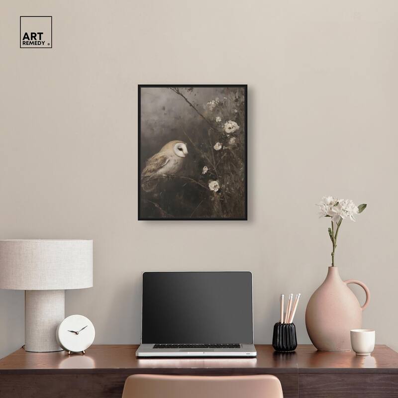 Owl in the Shadows I Canvas by Art Remedy