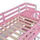preview thumbnail 51 of 50, Twin-Over-Twin Castle Style Bunk Bed with 2 Drawers 3 Shelves and Slide