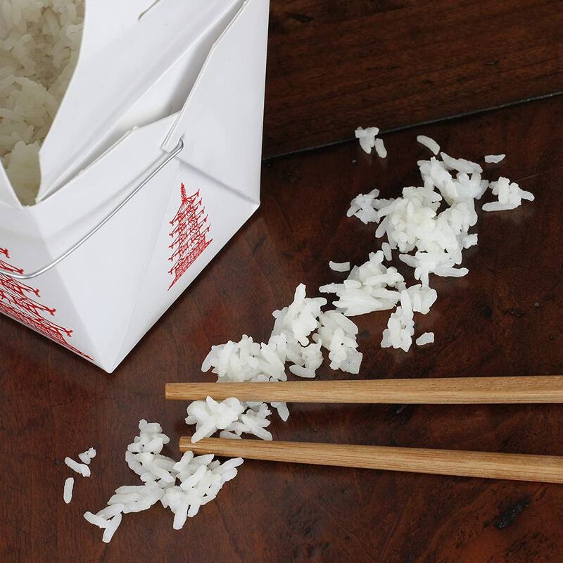 Chef Craft 9.5" Long Reusable Natural Bamboo Chopsticks Set - 4 Pair