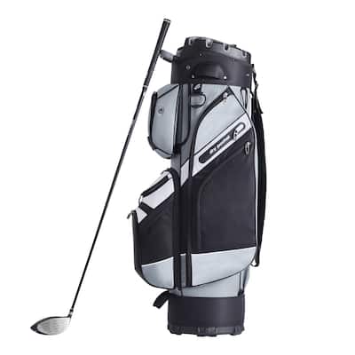 Golf Cart Bag with 14 Way Organizer Divider Top, Durable Golf Bags with Handles & Dust Cover & Detachable Straps for Men & Women