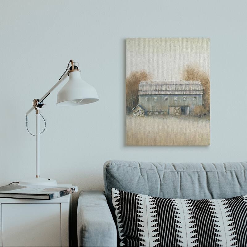 Stupell Autumn Barn Doors Vintage Farm Landscape Canvas Wall Art