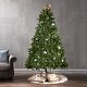 preview thumbnail 9 of 18, 7-foot Fraser Fir Pre-Lit String Light or Unlit Hinged Artificial Christmas Tree by Christopher Knight Home