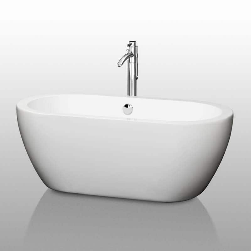 Wyndham Collection Soho 60" Free Standing Acrylic Soaking Tub with