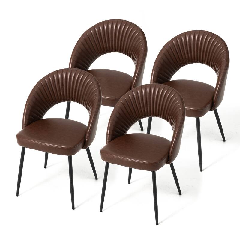 Glitzhome Set of 2 41"H Modern Tapered Leg Counter or High Bar Stools
