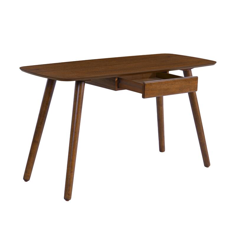 Small Computer Desk with Drawers, Study Writing Home Office Table