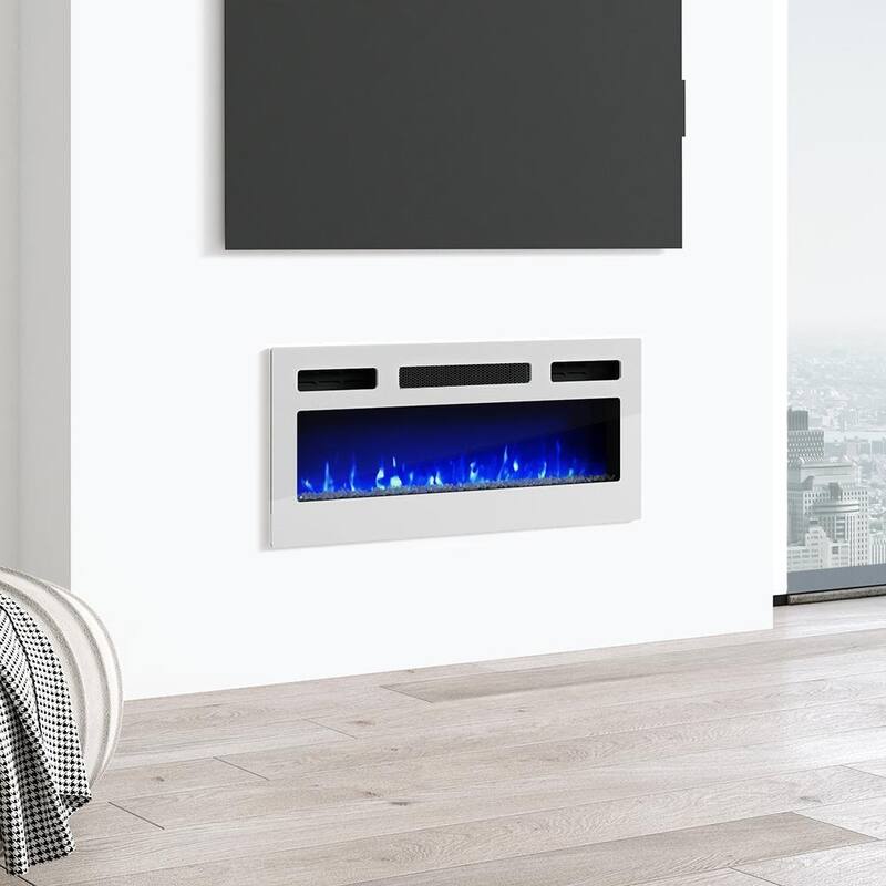 Recessed Wall-mounted Electric Fireplace