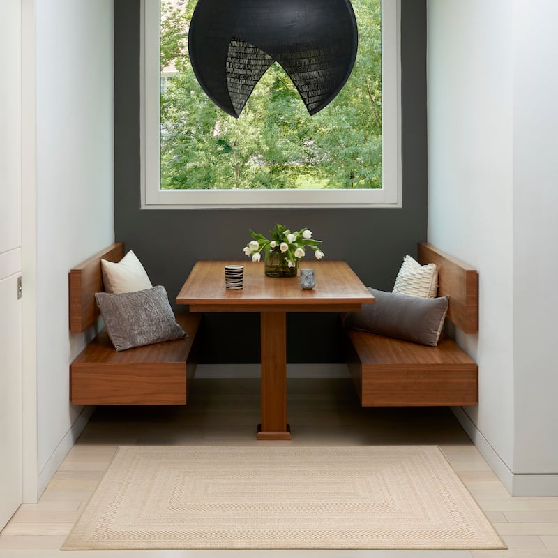 Nourison Tulum Indoor/Outdoor Geometric Area Rug - 2' x 3' - Cream