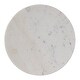 preview thumbnail 4 of 3, Newton 12 in. W Round Marble and Wood Side Table