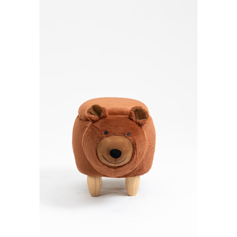 Animal Upholstered Storage Kids Ottoman