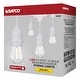 preview thumbnail 8 of 7, 24Ft LED String Light Includes 12-S14 bulbs 2000K White Cord