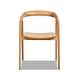 preview thumbnail 3 of 5, Simeon 21" Sculpted Oak Wood Dining Chair