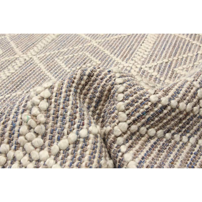ECARPETGALLERY Braid weave Sienna Tan Wool Rug - 5'2 x 7'7