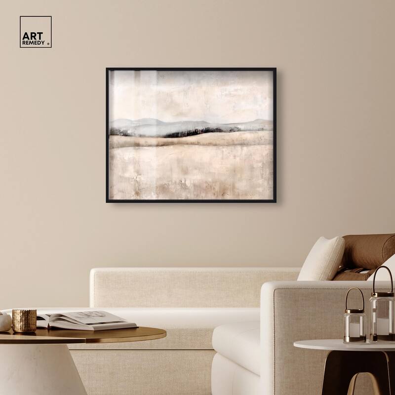 Distant Hills I Shadowbox by Art Remedy