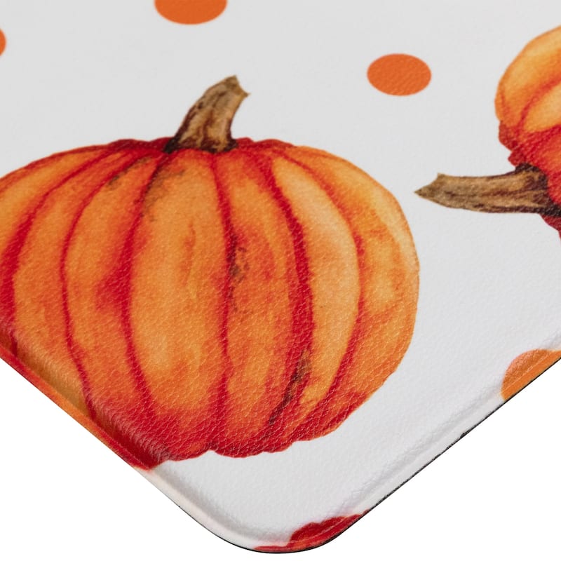 Pumpkins Fall Harvest Kitchen Comfort Anti-Fatigue Floor Mat - 17.75" x 29.5"
