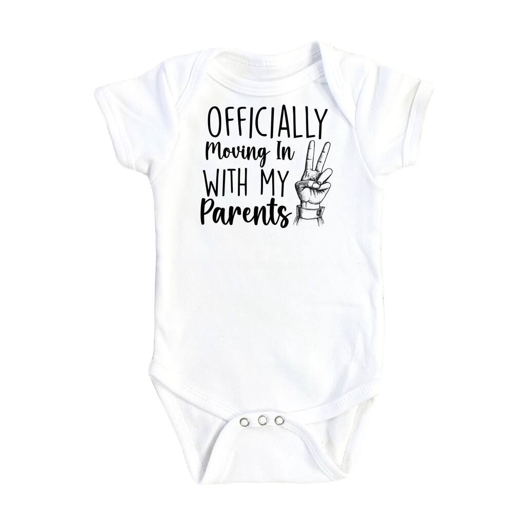 Nicu Peace Out - Baby Boy Girl Clothes Infant Bodysuit Funny Cute Newborn