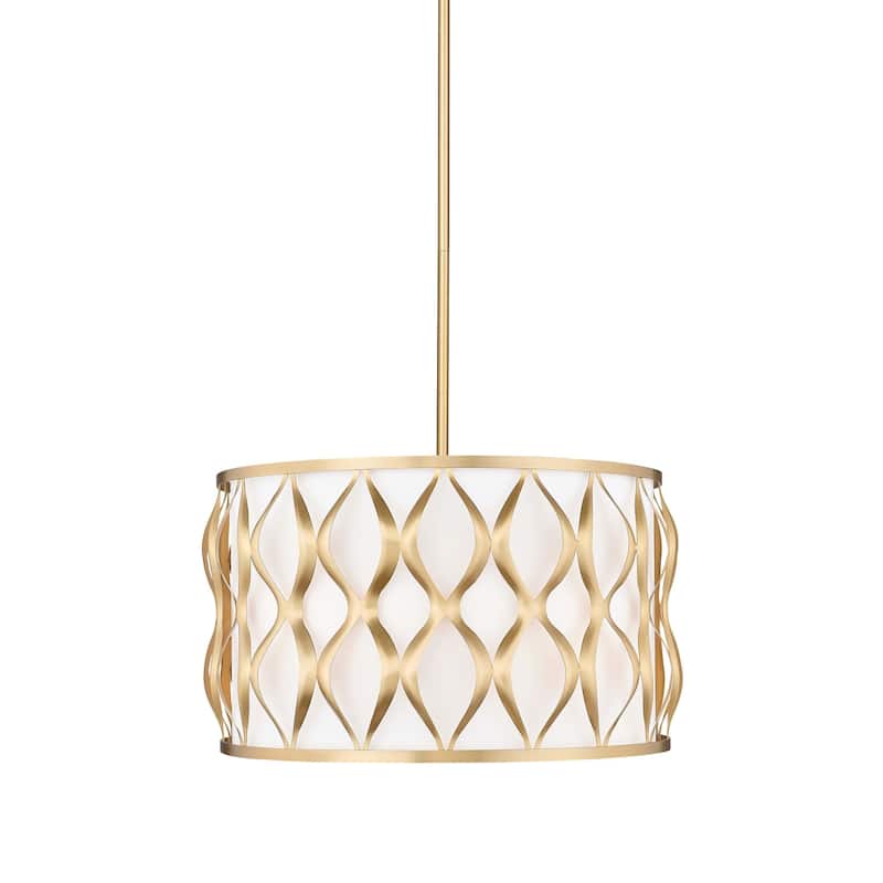 Z-Lite 1948P18 Harden 5 Light 19" Wide Pendant - Modern Gold
