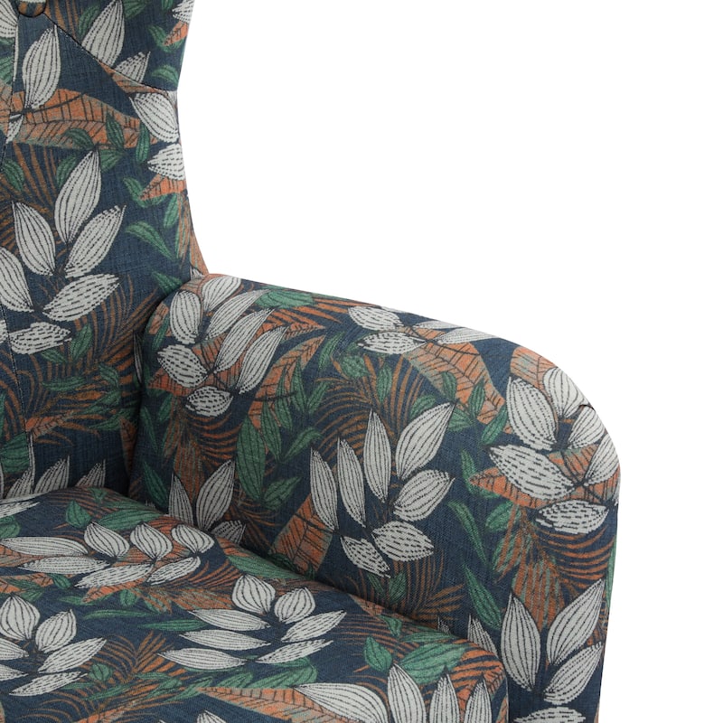Alyssa Mid-century Upholstered Arm Chair by Christopher Knight Home - 30.25"D x 34.25"W x 39.75"H