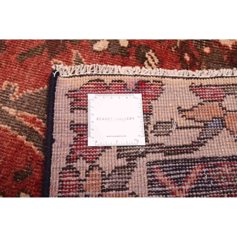 ECARPETGALLERY Hand-knotted Anatolian Vintage Dark Red Wool Rug - 4'6 x 6'2