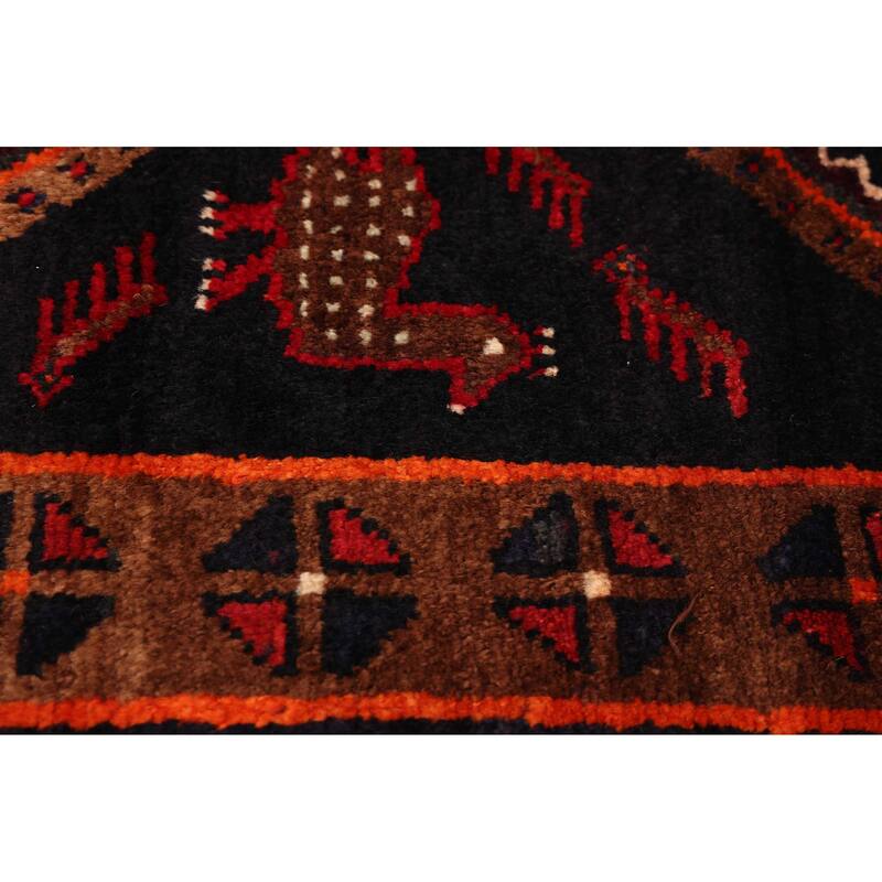 ECARPETGALLERY Hand-knotted Konya Anatolian Dark Navy, Red Wool Rug - 5'2 x 10'6