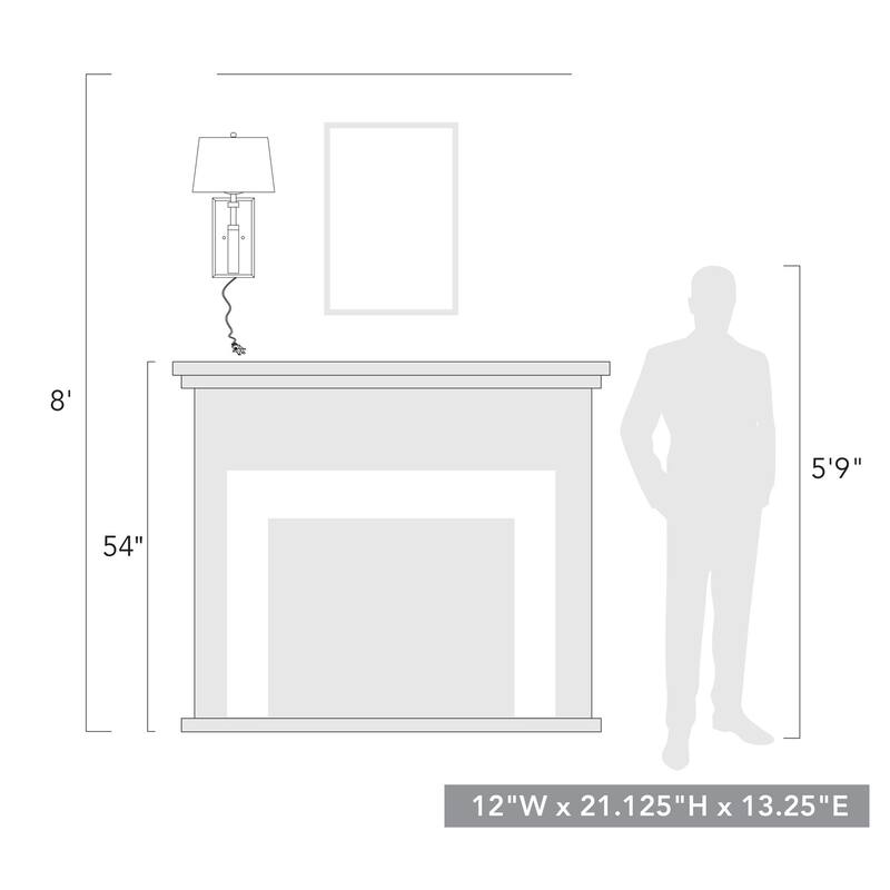 Solay 1 Light Wall Sconce - Ivory Linen/Burnished Chestnut