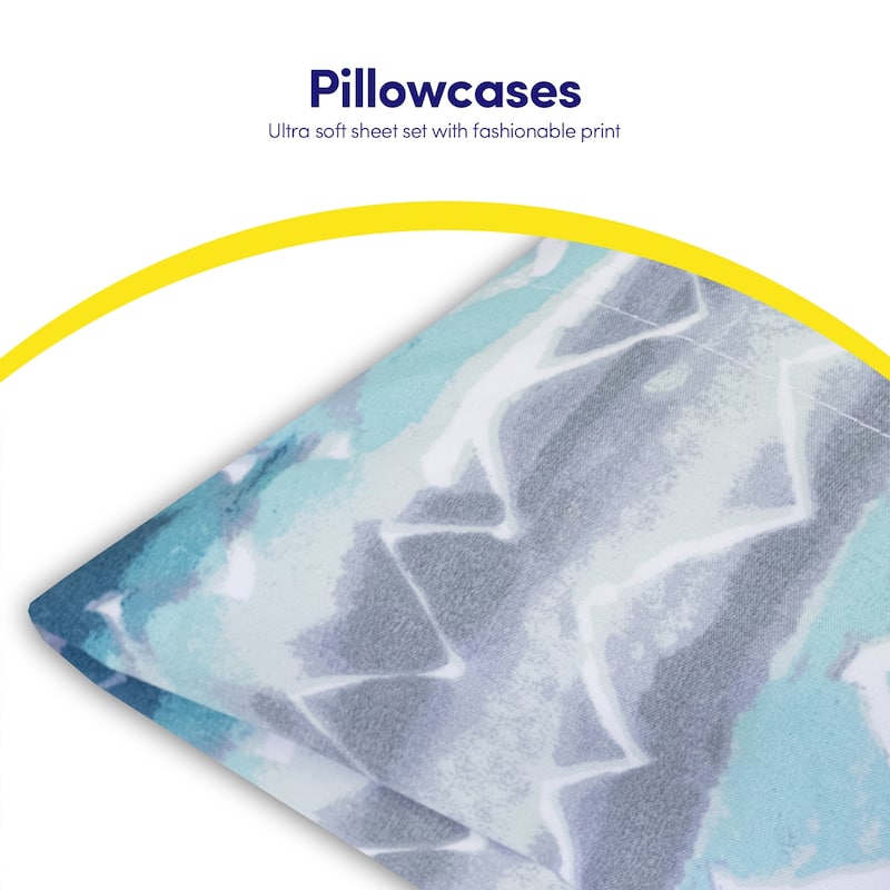 Summerset 4-Piece Patterned Deep Pocket Sheet Set