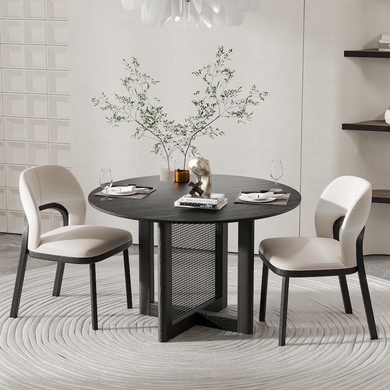 Solid Wood Round Dining Table 4-6 People