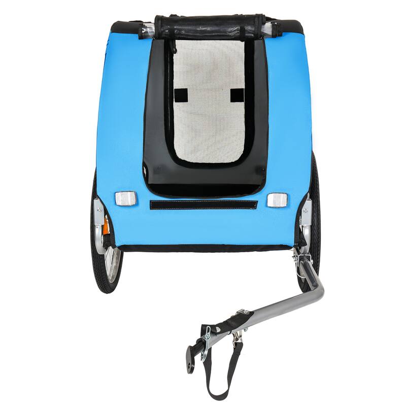 Large Folding Bike Trailer for Dogs, 100LB Capacity All-Terrain Pet Carrier for Cycling, Jogging, Camping & Outdoor Adventures