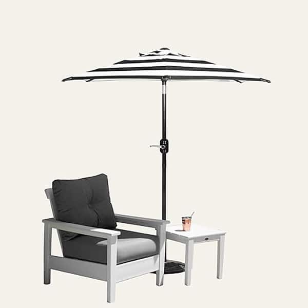 costco umbrella for patio Costco has good quality umbrellas at an affordable price. Our backyard gets  full sun so we needed more shade for 100 degree summer days! Also, we got 2  umbrella stands there for $50 each. I looked