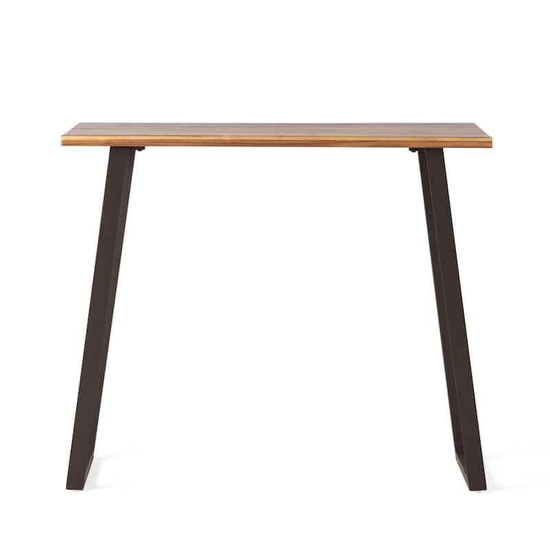 Roomfitters Modern Wood Bar Height Dining Table, 42" Pub Table with Rubberwood Legs and Laminate Top, Natural - Natural