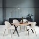 preview thumbnail 166 of 176, Homy Casa Mid-Century Modern Fabric Dining Chairs (Set of 2)