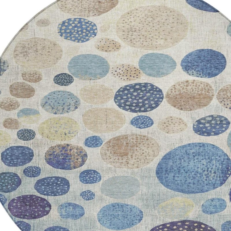 HomeRoots Geometric Transitional Rectangle Outdoor Rug