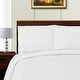 preview thumbnail 8 of 12, 1000 Thread Count Solid Lyocell-Blend Duvet Cover Set by Superior White - Full - Queen