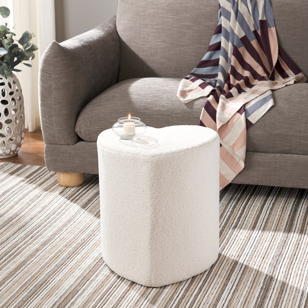 SAFAVIEH Milena Heart-Shaped Ottoman (Fully Assembled)