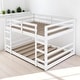 preview thumbnail 6 of 18, Full Over Full Bunk Bed with Ladder and Guardrails, Solid Wood Frame, No Box Spring Required