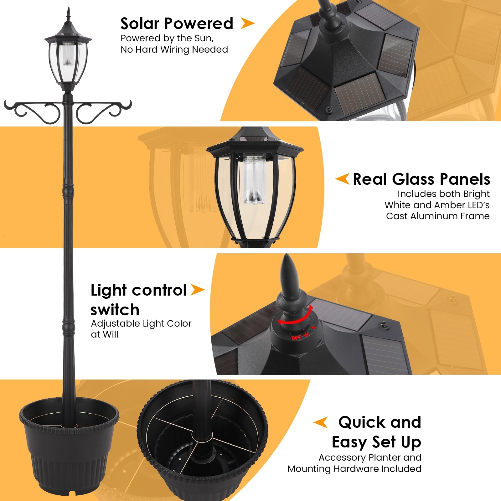 Ideaworks solar lamp post discount