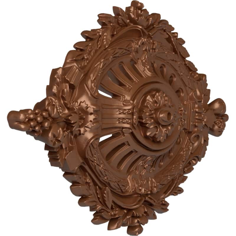 35 7/8"W x 22 1/2"H x 4 3/8"P Antonio Ceiling Medallion