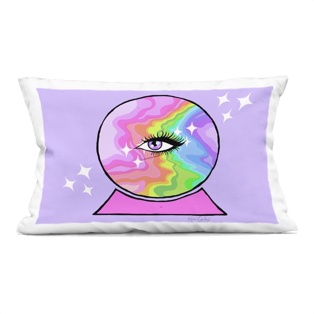 Stupell Mystical Crystal Ball Eye Decorative Printed Throw Pillow Design by Katie Conley