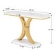 preview thumbnail 9 of 15, 40 Inches Narrow Industrial Console Sofa Table for Entryway