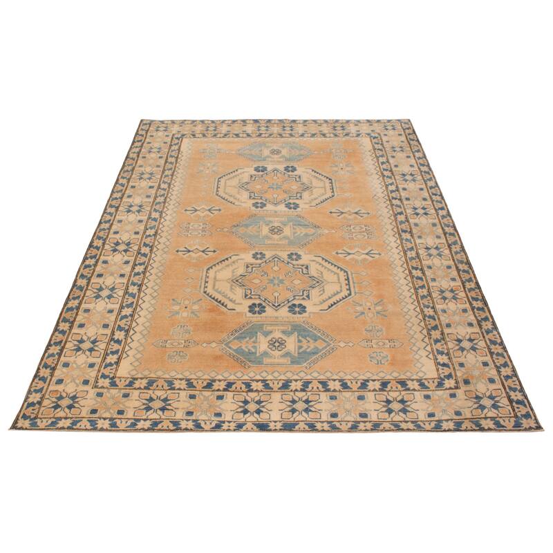 ECARPETGALLERY Hand-knotted Finest Ghazni Copper, Tan Wool Rug - 7'2 x 10'4
