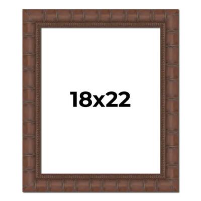 18x22 Frame Pewter Solid Wood Picture Frame Width 1.625 Inches | Interior Frame Depth 0.6875 Inches