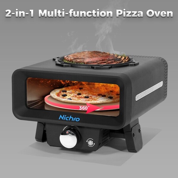 12 in Multi funtional Auto-rotated Outdoor Propane Gas Pizza Oven