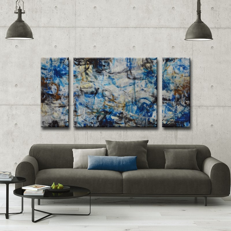 'White Water' 3 Piece Wrapped Canvas Wall Art Set by Norman Wyatt Jr.