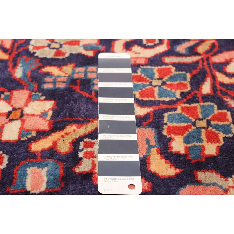 ECARPETGALLERY Hand-knotted Anadol Navy Wool Rug - 3'6 x 10'2