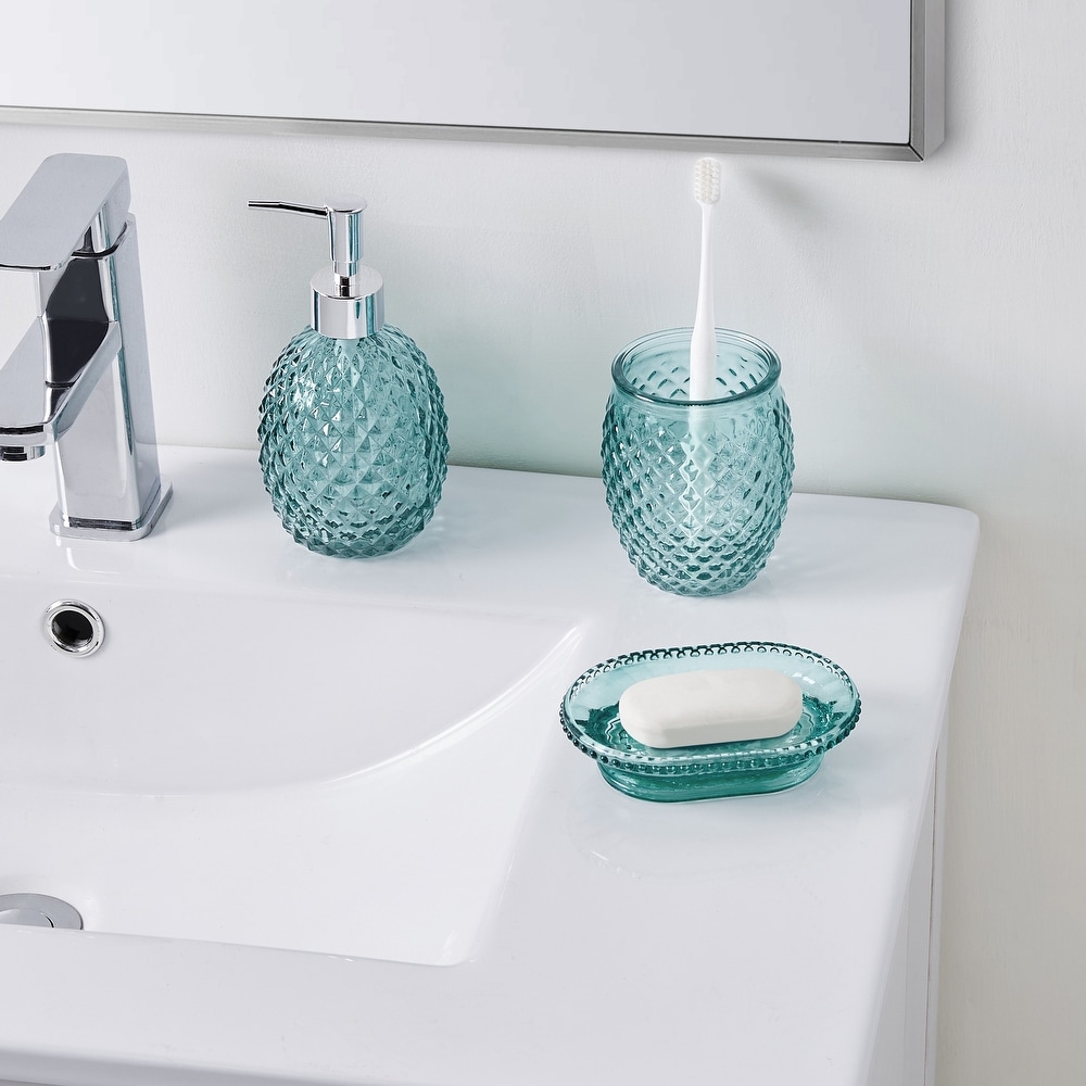 Mason Jar Bathroom Accessories Set - 5-Piece Bathroom Set Home-Complete -  On Sale - Bed Bath & Beyond - 36793716