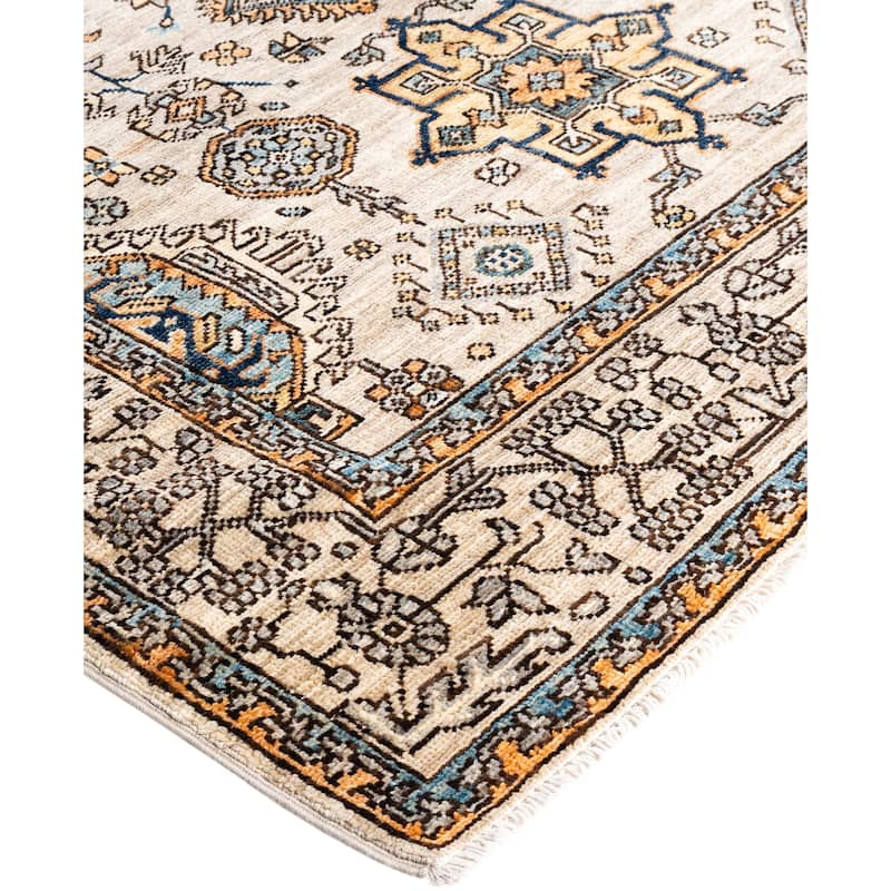 Serapi One-of-a-Kind Hand-Knotted Area Rug - Gray - 4' 0" x 5' 9"