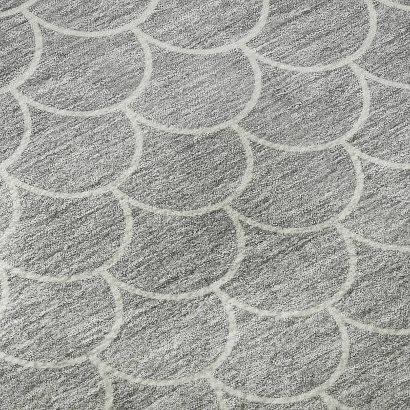 Premium Washable Super Soft Geo Scallops Mayfield Rug
