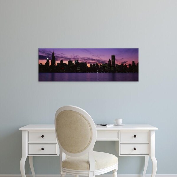 Easy Art Prints Panoramic Images's 'Buildings at the waterfront, Lake Michigan, Chicago, Illinois, USA' Canvas Art