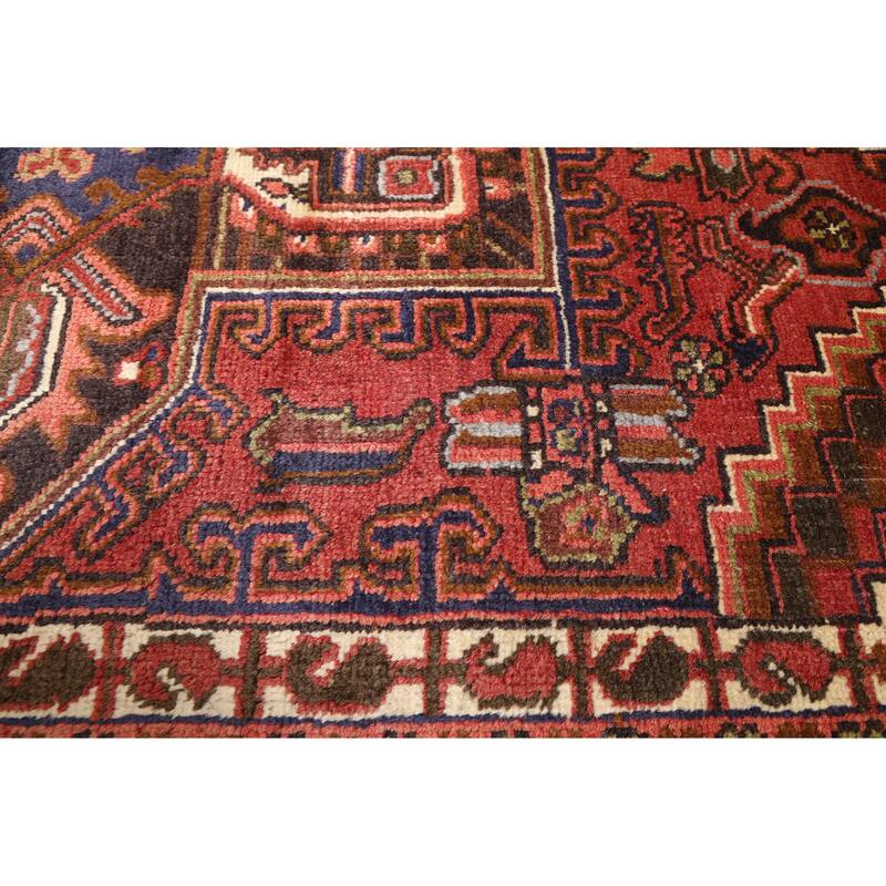 ECARPETGALLERY Hand-knotted Sarabi Dark Red Wool Rug - 6'6 x 9'2