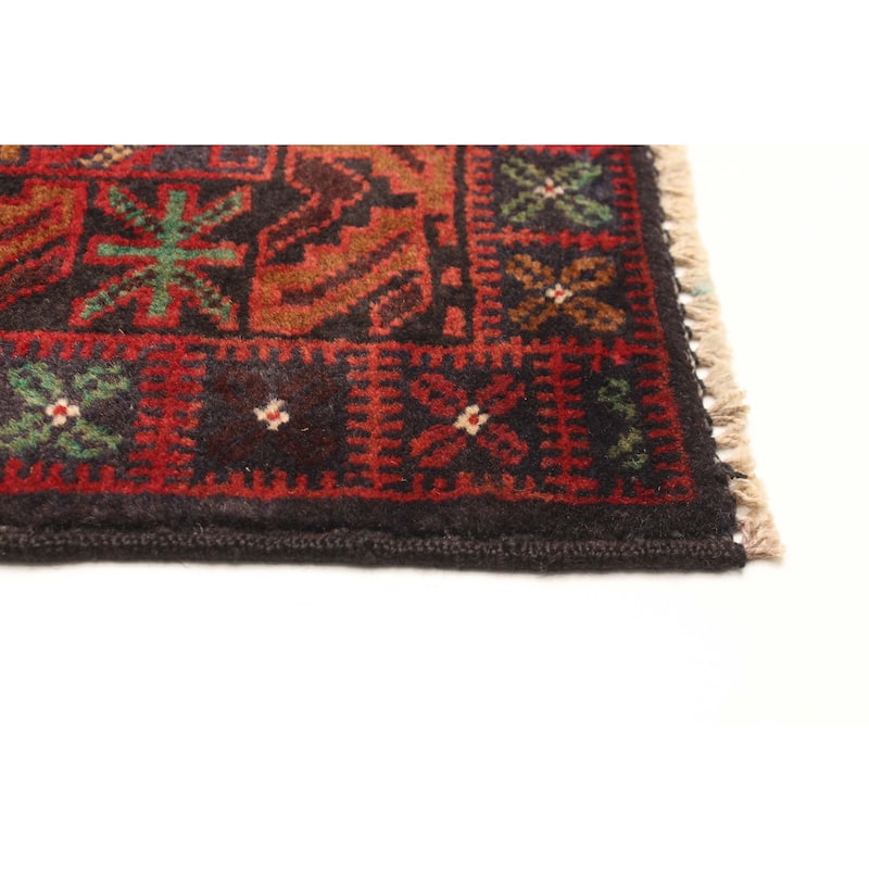 ECARPETGALLERY Hand-knotted Teimani Navy Wool Rug - 3'9 x 6'8